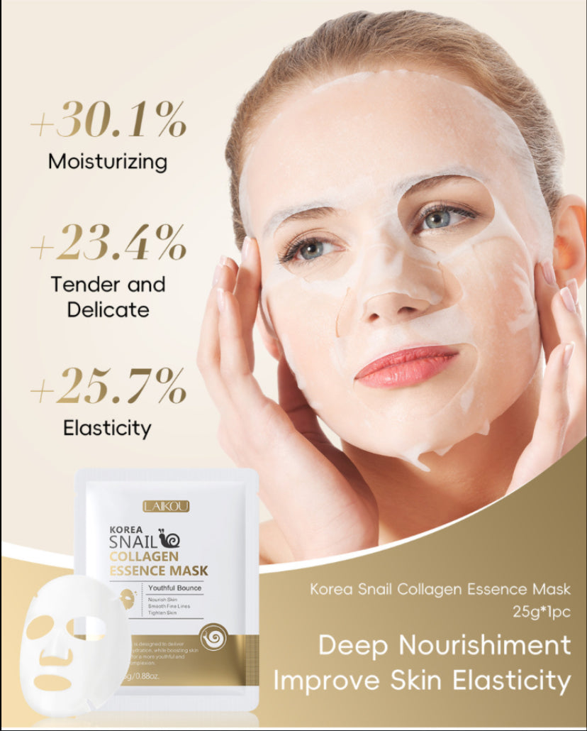Laikou Korea Snail Collagen Essence Mask
