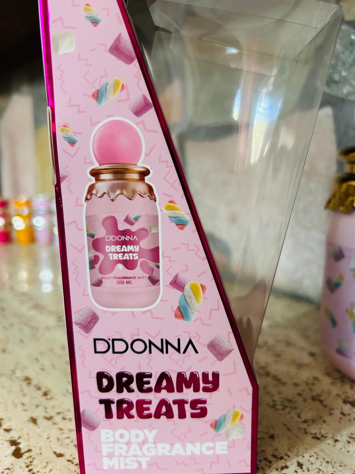 D'Donna Dreamy Treats Acqua Profumata Corpo 300 ml - Fragranza Gourmand Vaniglia e Marshmallow