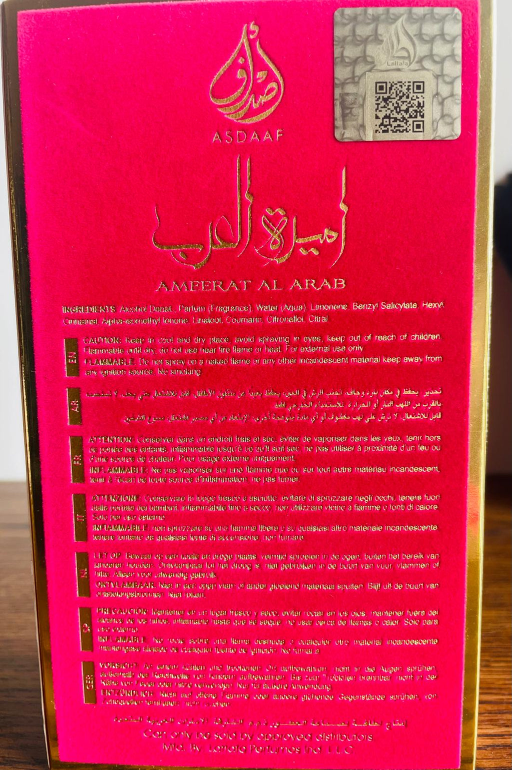 Asdaaf Ameerat Al Arab Sugar Crown Eau de Parfum Donna 100 ml