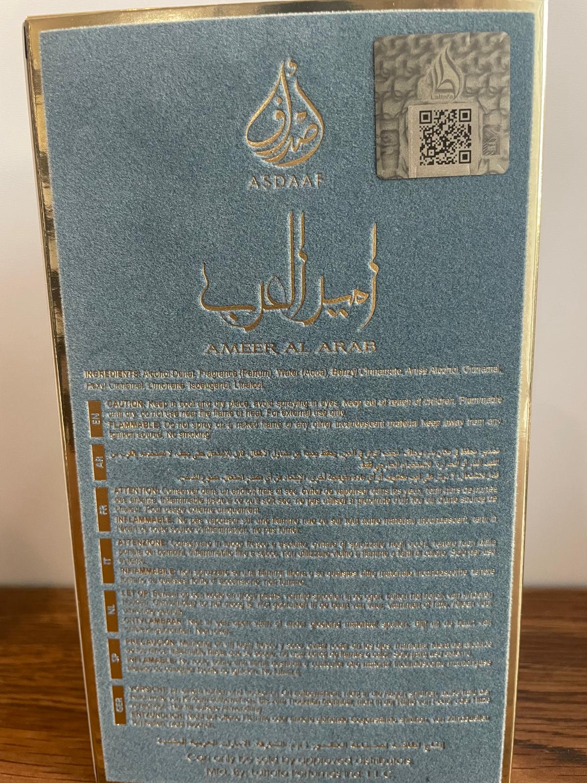 Asdaaf Ameer Al Arab Imperium Eau de Parfum Uomo 100 ml