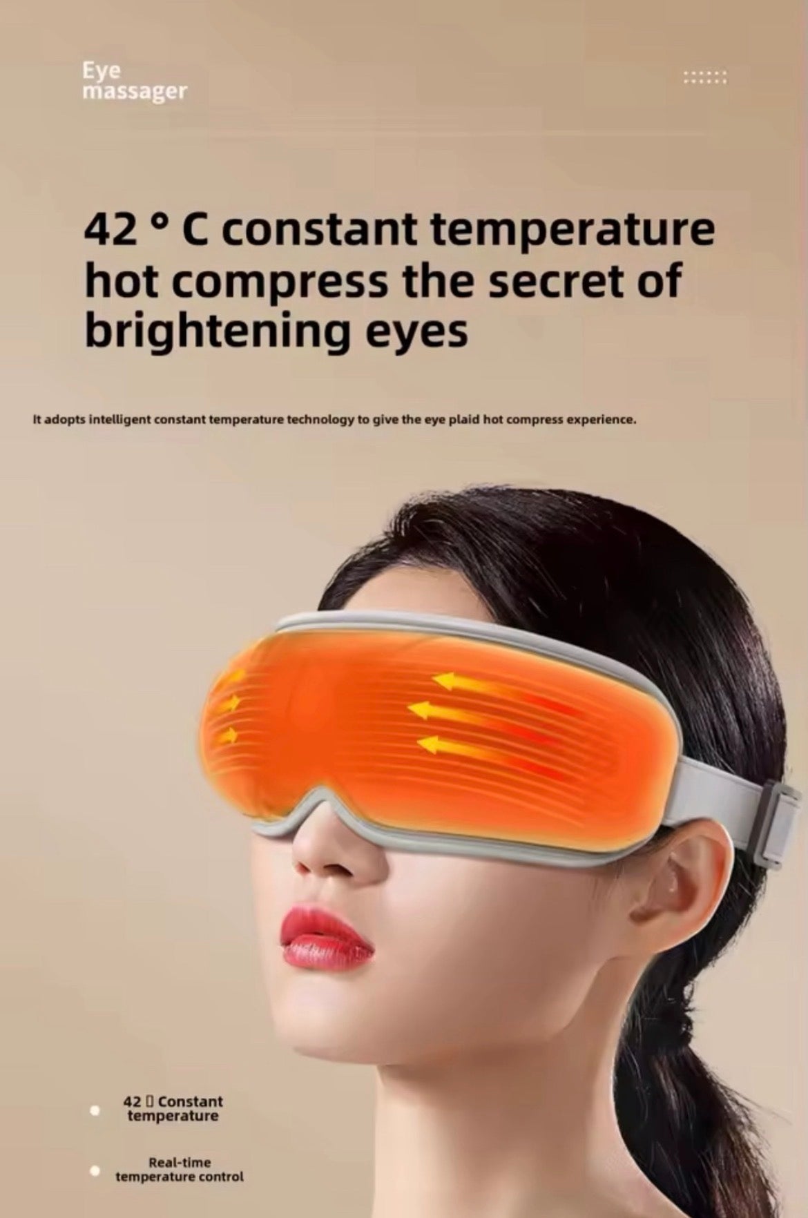 Massaggiatore Oculare Riscaldante-Relax e cura del contorno occhi