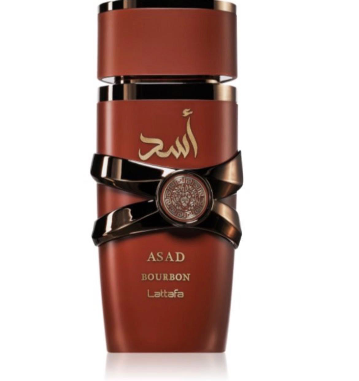Lattafa Asad Bourbon Eau de Parfum 100ml Uomo Profumo Arabo Dolce Speziato Vaniglia Amber