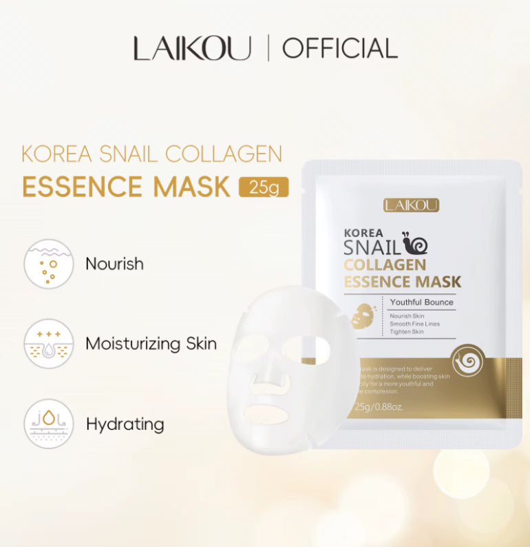 Laikou Korea Snail Collagen Essence Mask
