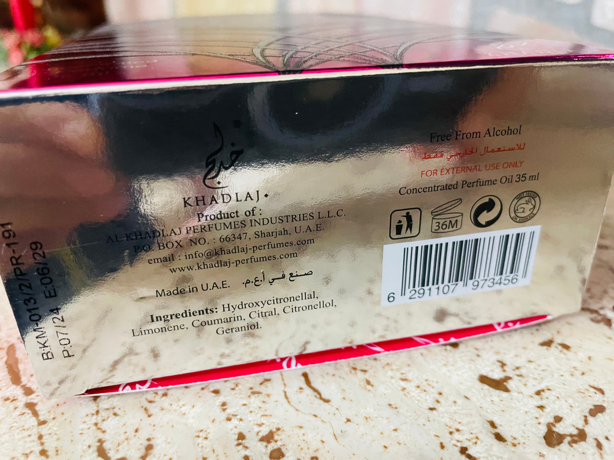 Khadlaj Hareem Al Sultan Silver profumo di olio essenziale (unisex) 35 ml