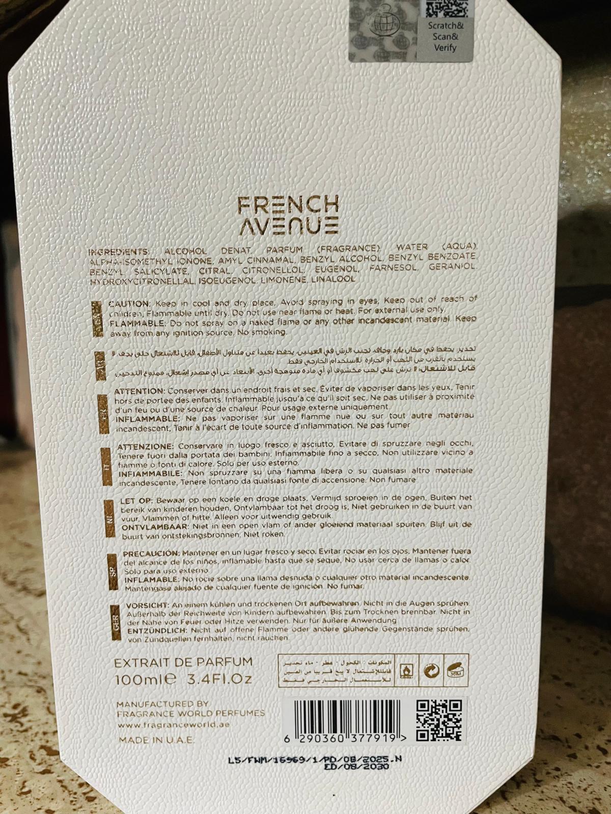 French Avenue Veneno Bianco Extrait de Parfum Donna 100 ml