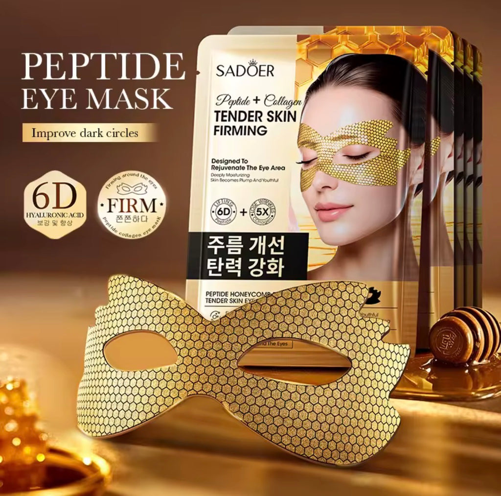 Maschera Occhi SADOER Peptide & Collagene – Effetto Liftante, Idratante e Illuminante (15 ml)