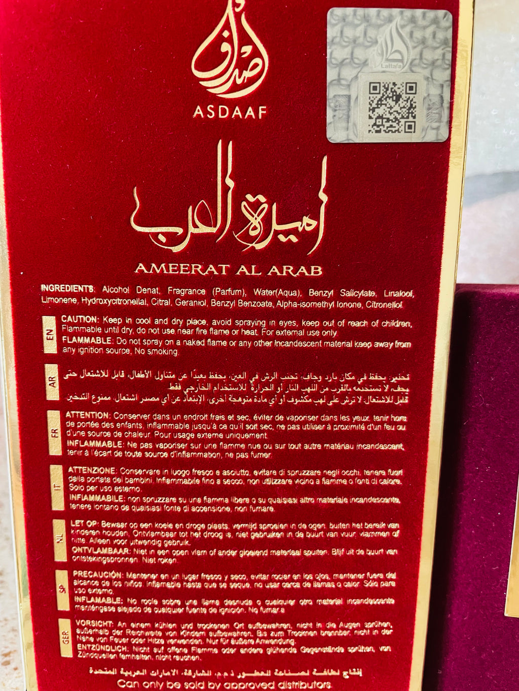 Asdaaf Ameerat Al Arab Eau de Parfum da donna 100 ML
