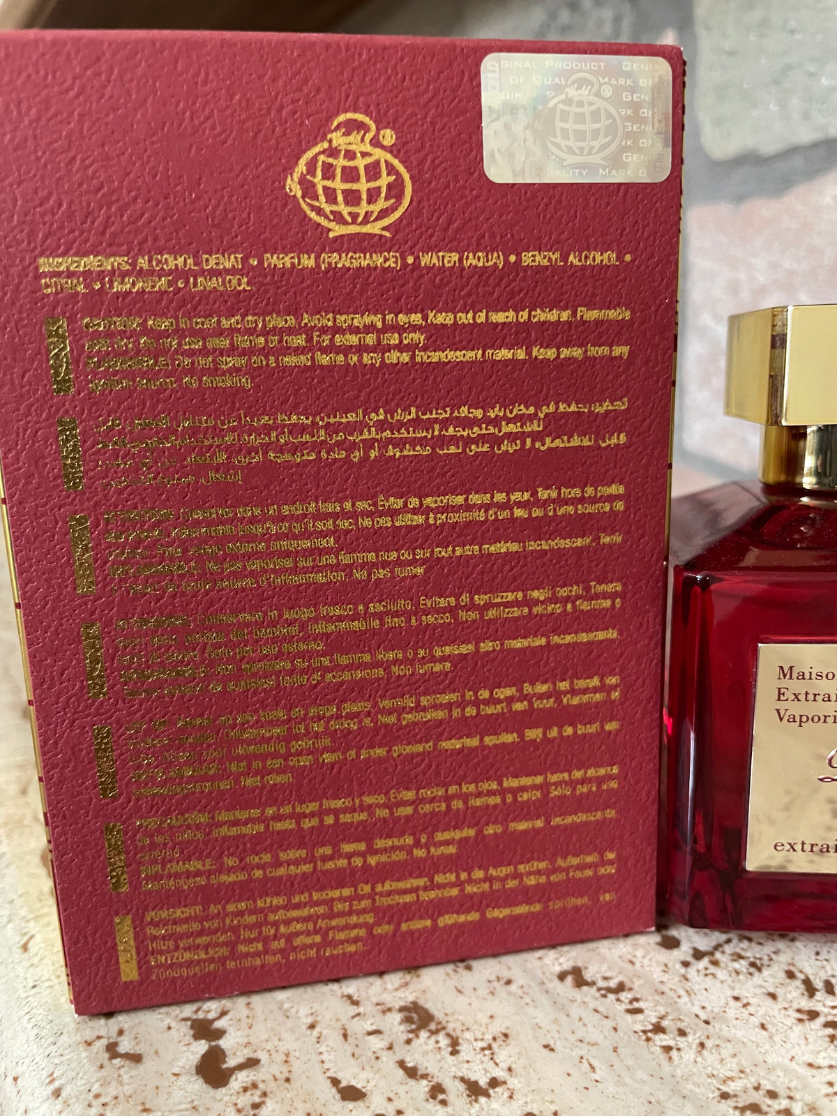 Fragrance World Barakkat Rouge 540 Extrait de Parfum unisex 100 ml