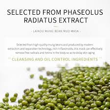 LAIKOU Maschera Viso al Fango di Fagioli Mungo 5 g