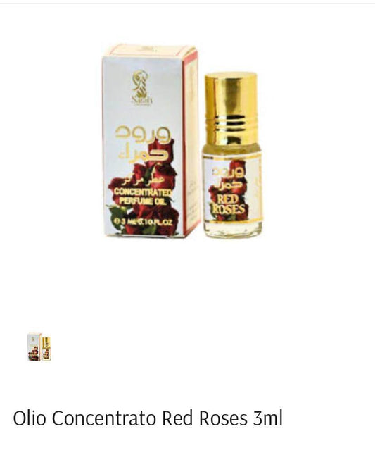 Sarah Red Roses olio profumato concentrato da donna 3 ML - sandraperfume