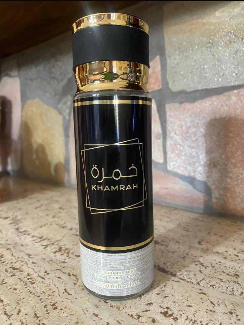 Lattafa Khamrah Deodorante corpo spray unisex 250 ML - sandraperfume