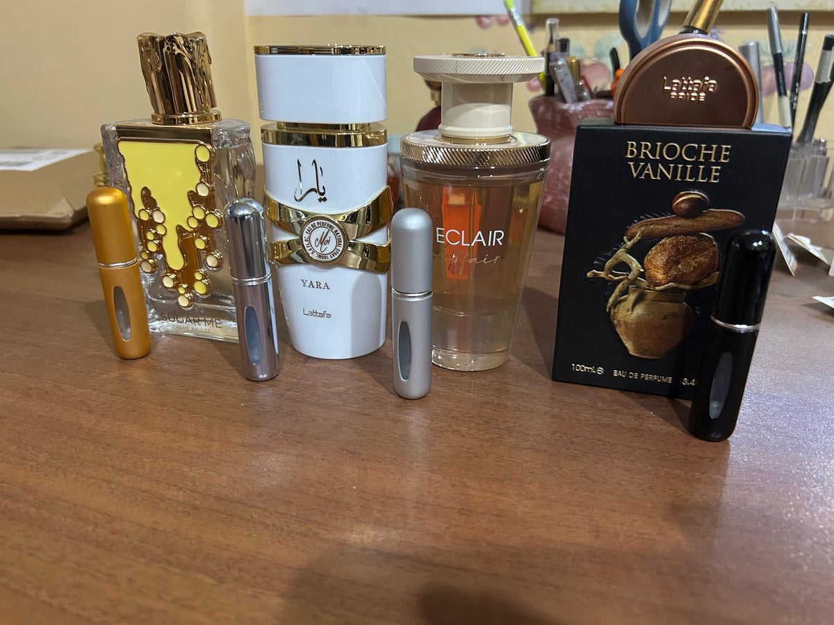 set di quattro campioncini da 5ml fragranze miste