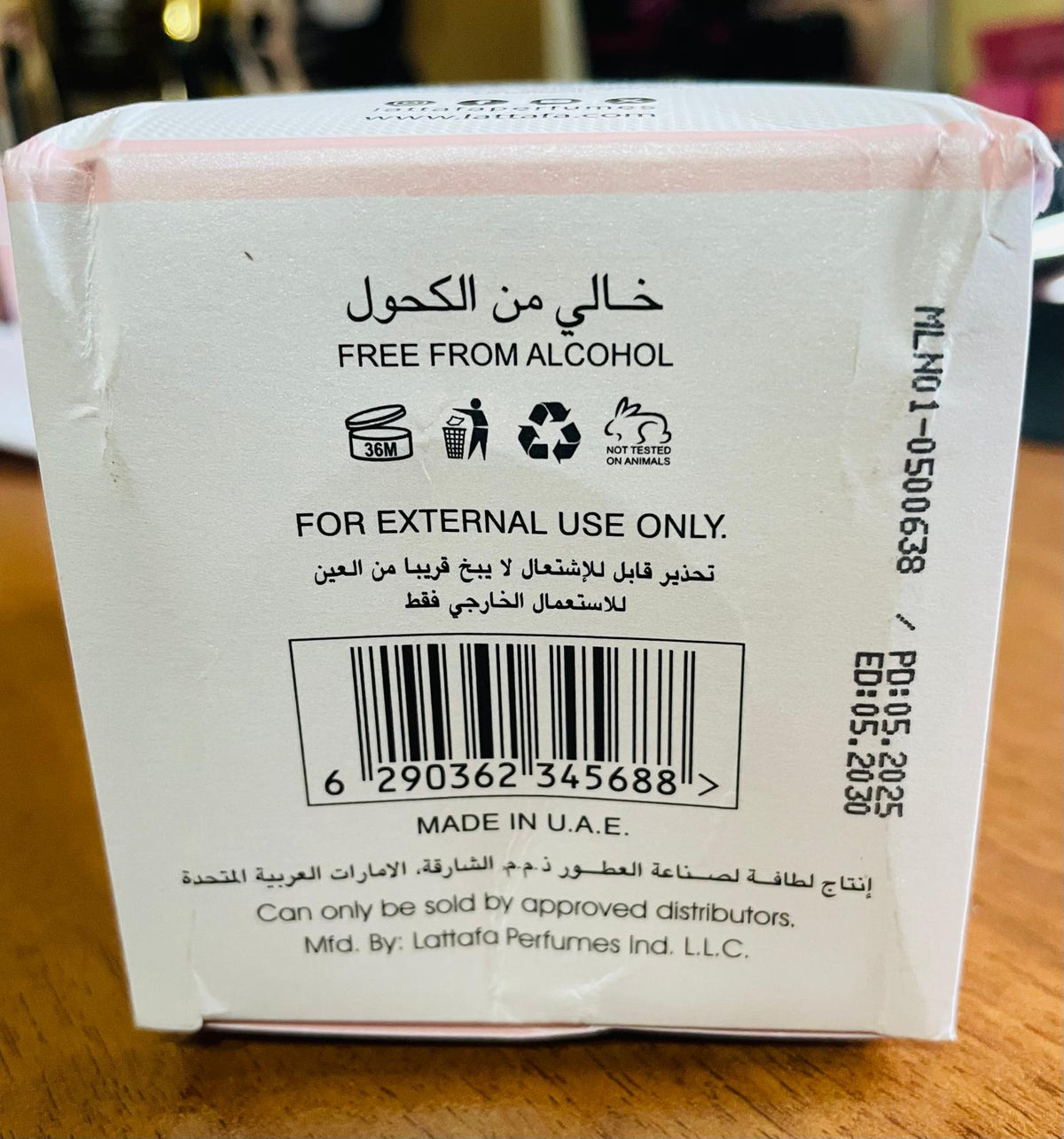 Lattafa Yara Rosa Koncentrowany olejek perfumowany dla kobiet 20 ml