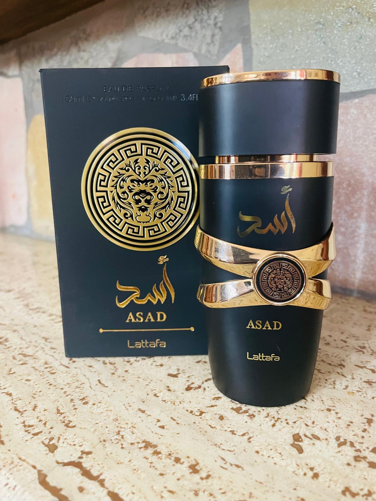 Lattafa Asad Eau de Parfum 100ml Uomo - Profumo Arabo Intenso Vaniglia Speziato