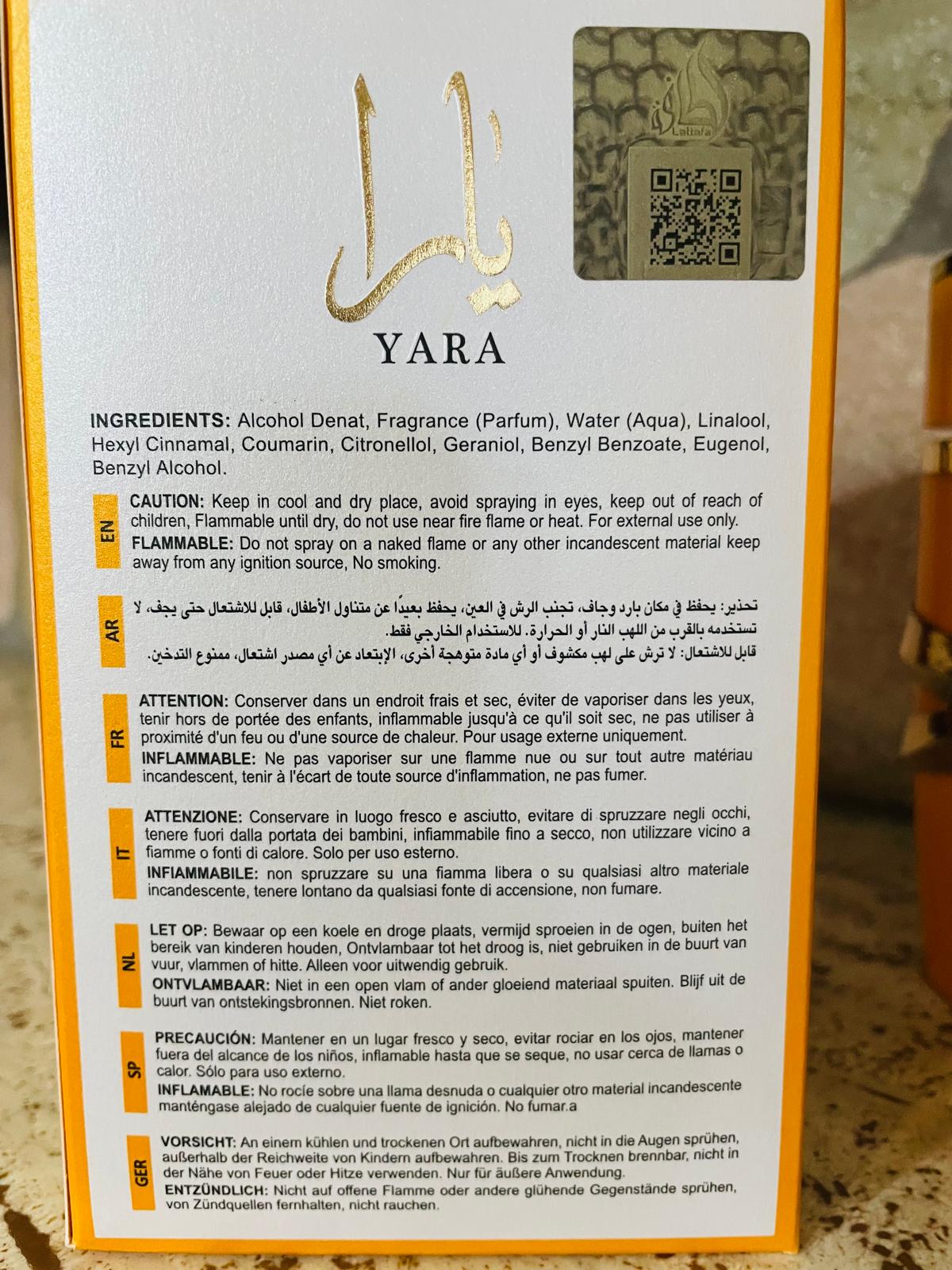 Lattafa Yara Tous Eau de Parfum Donna 100 ml