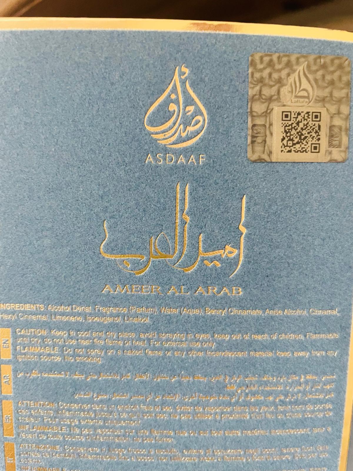 Asdaaf Ameer Al Arab Imperium Eau de Parfum Uomo 100 ml