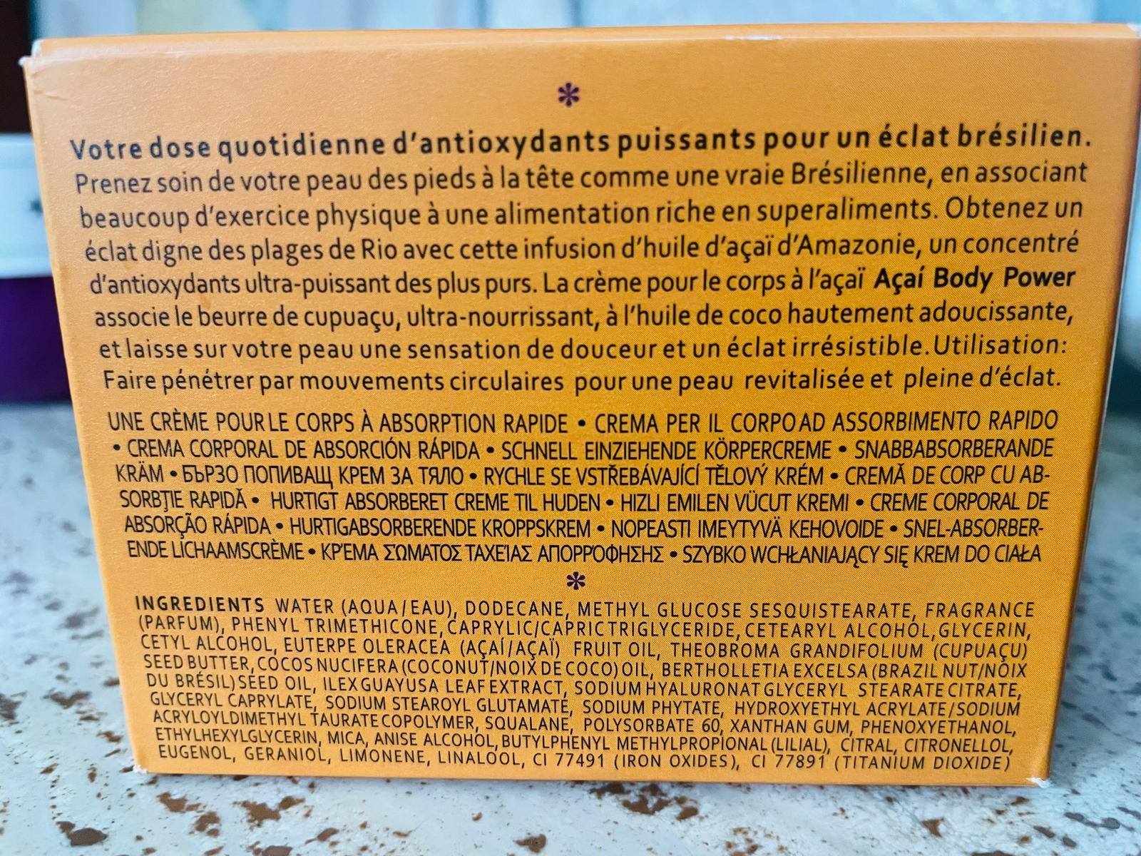 Sol De Janeiro Acai Body Power Cream 240ml Rara Fuori Produzione