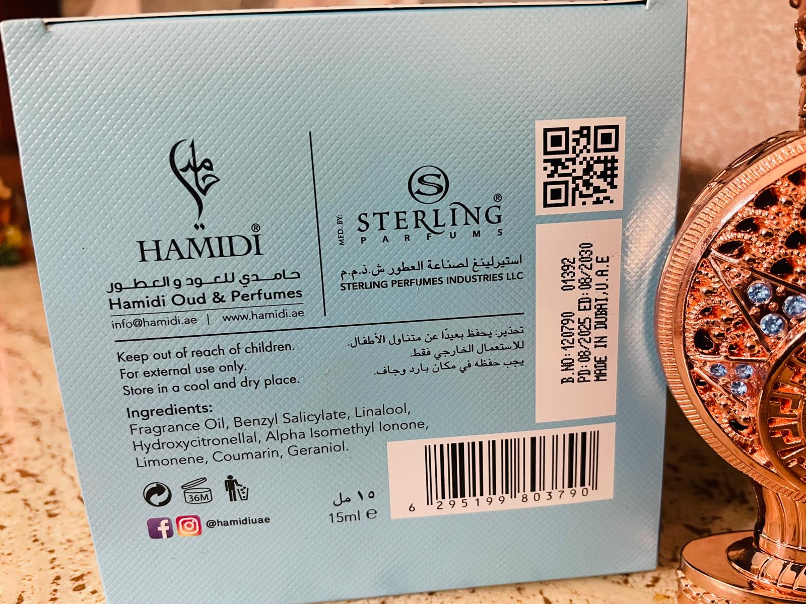 Hamidi Saraya CPO 15ml - Olio Profumato Concentrato Donna | Floral Orientale
