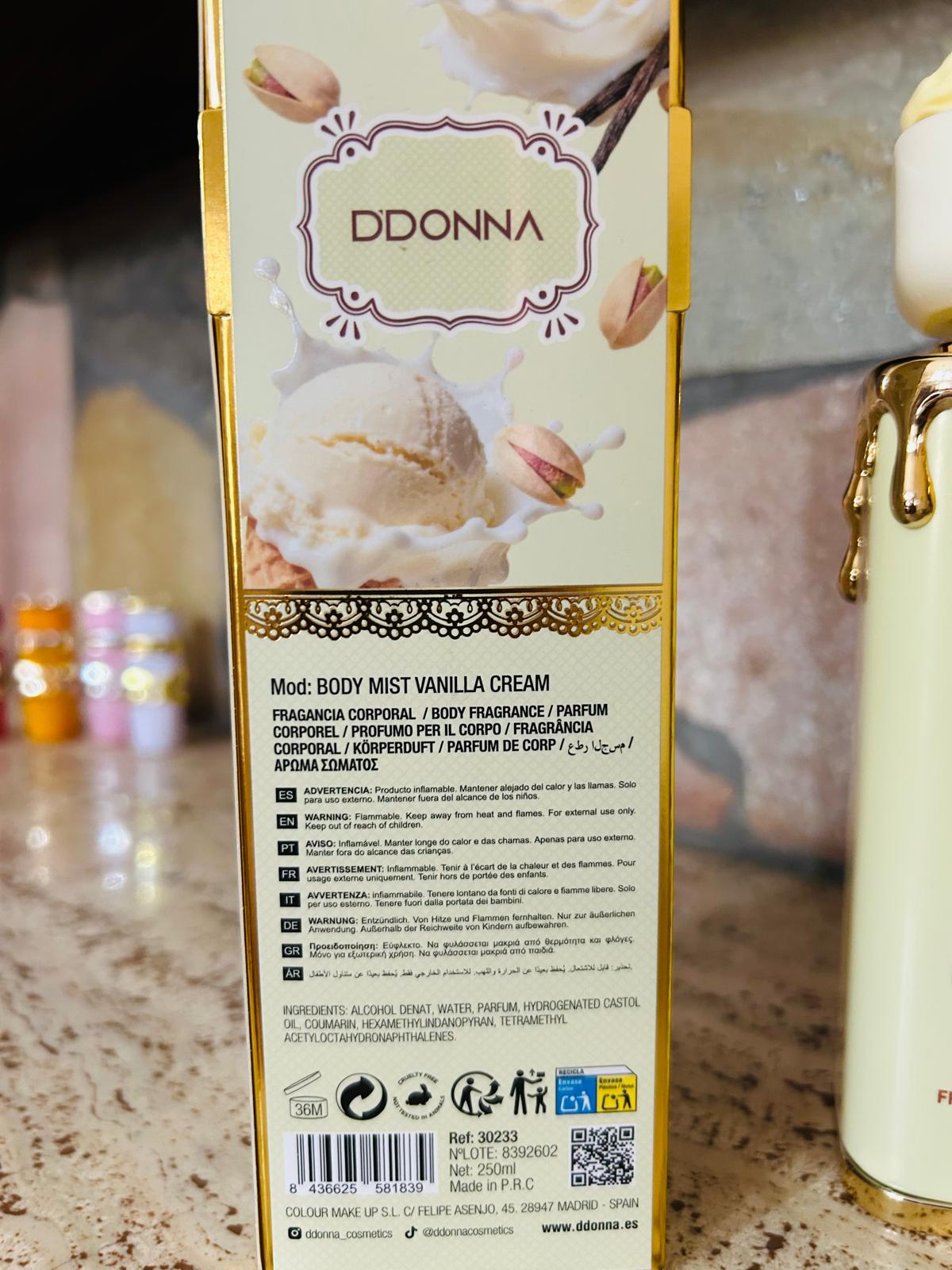 D'Donna - Naughty Vanilla | Body & Hair Fragrance Mist 250 ml