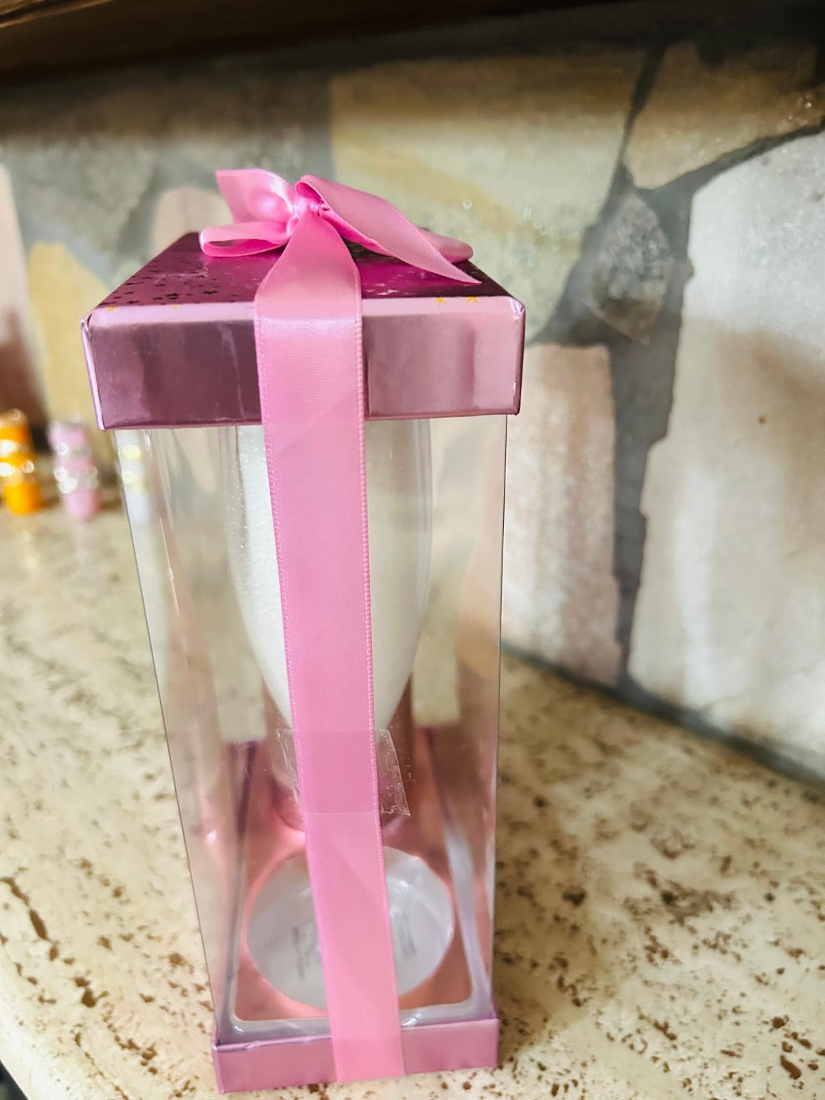 Set Regalo Doccia Eleganza Rose Cloud – Bagnoschiuma 260ml e Perle da Bagno in Confezione a Bottiglia di Champagne con Calice