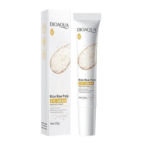 Crema contorno occhi alla polpa di riso BIOAQUA, estratto di riso, idratante, liscia e nutriente, per la pelle del contorno occhi, 20 g / 0,7 oz - sandraperfume