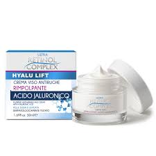 CREMA VISO RIMPOLPANTE ALL’ACIDO JALURONICO 50ml retinol complex - sandraperfume