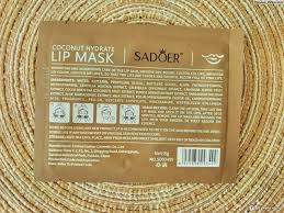 SADOER maschera labbra al Cocco idratante 8 g