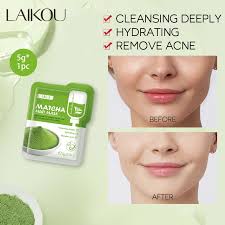 LAIKOU Maschera Viso al Fango Matcha 5 g