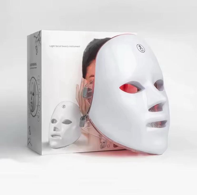 maschera a led ricaricabile a 7 led per il trattamento e la cura della pelle - sandraperfume
