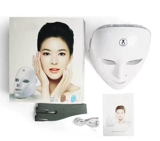 maschera a led ricaricabile a 7 led per il trattamento e la cura della pelle - sandraperfume