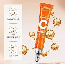 Sadoer Crema per occhi con vitamina C 5X, formula rassodante e nutriente, 20 g - sandraperfume